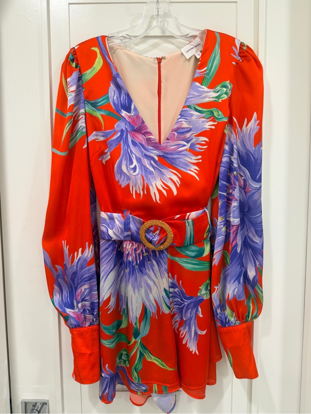 Lavender Brown Floral Romper